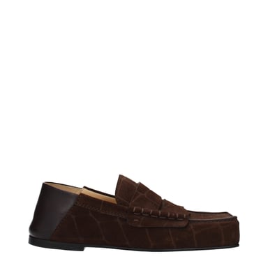 Jacquemus Brown Leather Slip-On Loafers