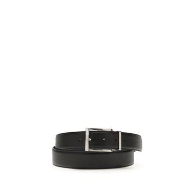 Ferragamo Blauwe Kalfsleren Bos Taurus Regelmatige Ceintuur