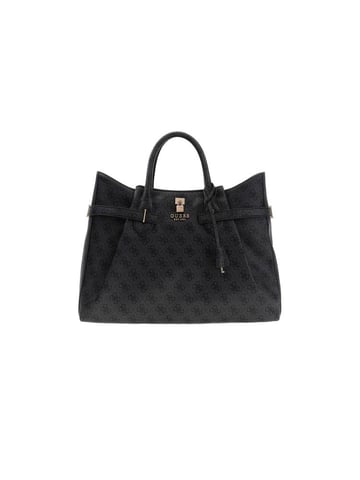 Guess Satchel Bag Coal Logo