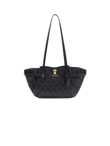 Guess Satchel Bag Coal Logo