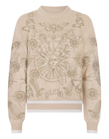 Round Neck Pullover Tattoo