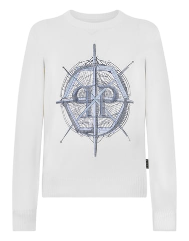 Round Neck Pullover Wind Rose
