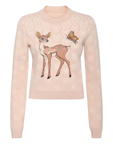 Pullover Round Neck Ls Monogram