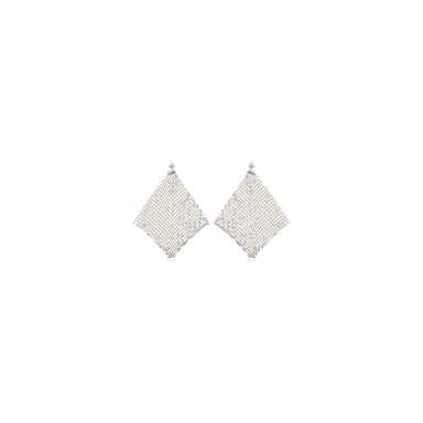 Rabanne Silver Brass Earrings