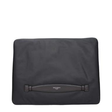 Dolce & Gabbana Gray Fabric Clutch Bag