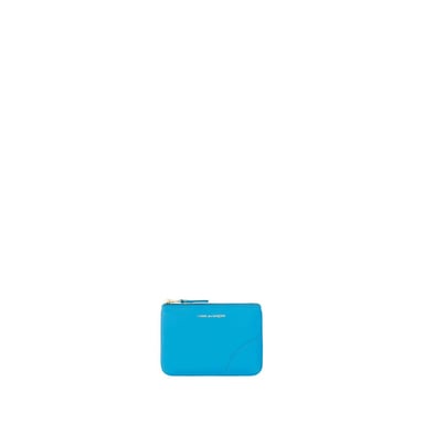 Comme Des Garçons Blue Calf Leather Bos Taurus Wallet