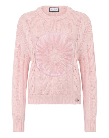 Round Neck Pullover Sun Tattoo
