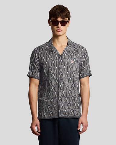 Short Sleeve Botanical Graphic Shirt