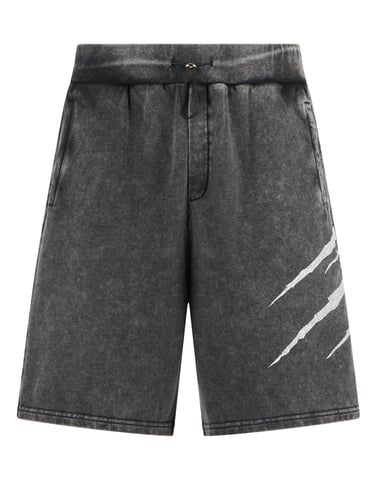 Washed Shorts Crackle Scratch