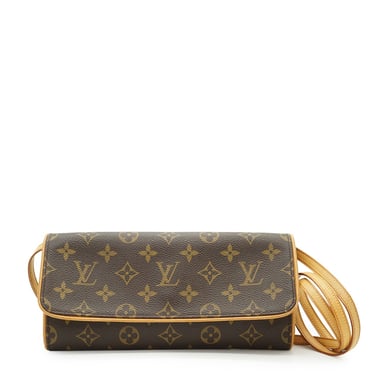 Louis Vuitton Vintage Cloth Crossbody Bag Twin