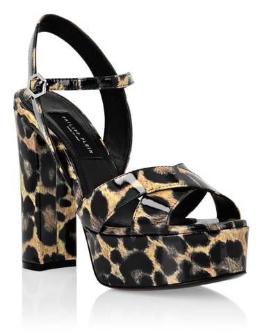 Sandals High Heels Leopard
