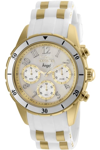 Invicta Angel 24901 Women's Watch - Quartz Movement - Stainless Steel with White Dial - 40 mm