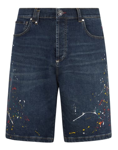Denim Shorts Paint