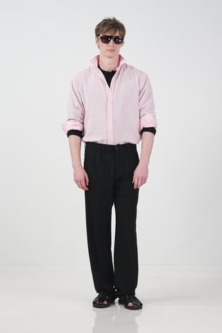 Oversized Long Sleeve Button-Up Shirt