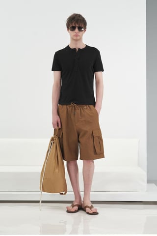 Slim Fit Crew Neck T-Shirt i Bomull