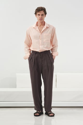 Men's Tailored Pleated Trousers