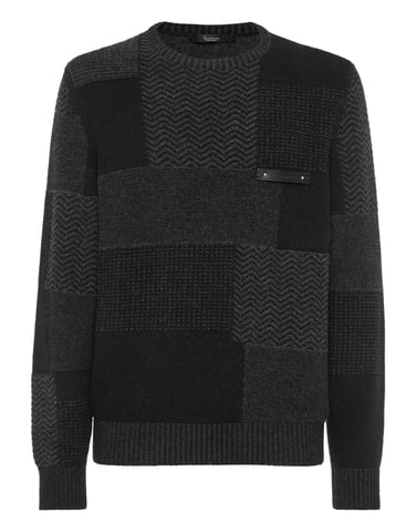 Pullover Round Neck Crest