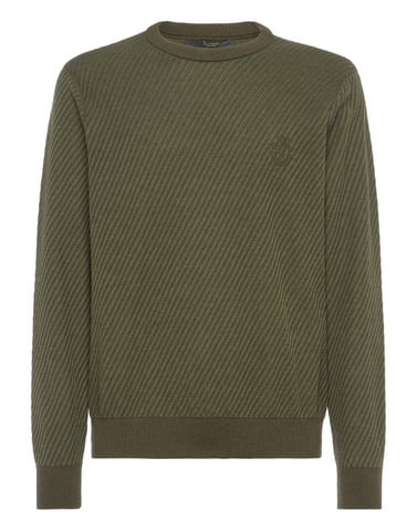 Pullover Round Neck Crest