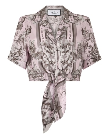 Cropped Bow Shirt Butterfly Tattoo Tattoo