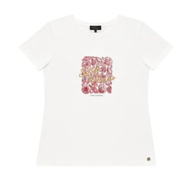 Elvira Collections T-shirt verano off-white