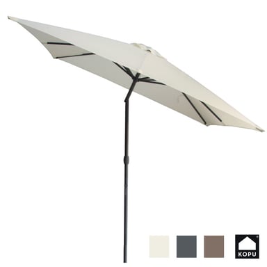 Kopu ® alicante parasol vierkant 230x230 cm met windvanger -