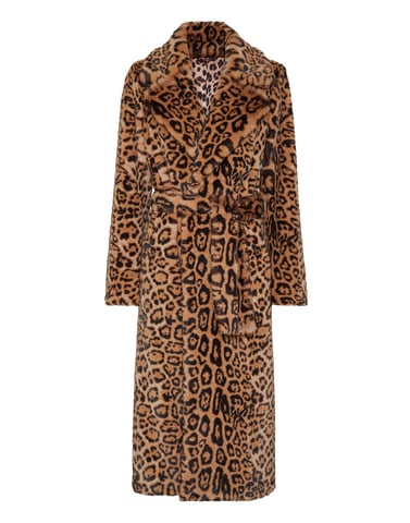 Coat Long Leopard