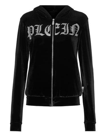 Hooded Sweatjacket Gothic Plein