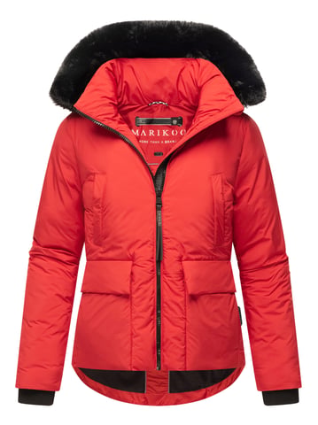 Marikoo short winter jacket for women with faux fur & teddy lining – Morinaa