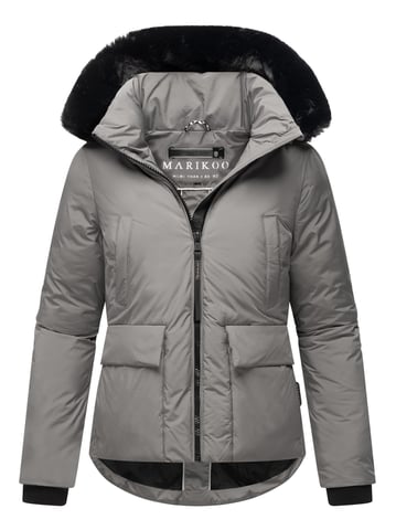 Marikoo short winter jacket for women with faux fur & teddy lining – Morinaa