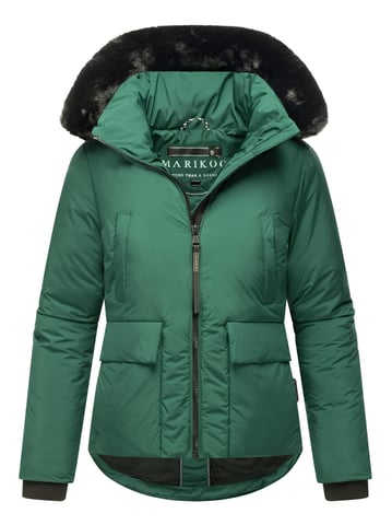 Marikoo short winter jacket for women with faux fur & teddy lining – Morinaa