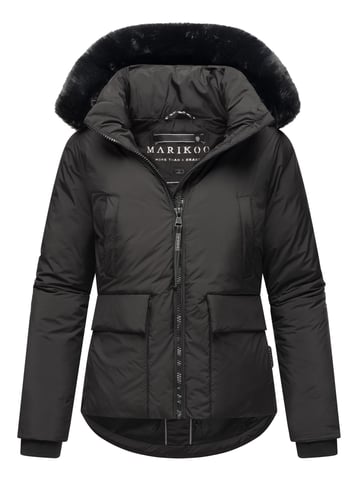 Marikoo short winter jacket for women with faux fur & teddy lining – Morinaa