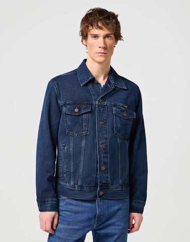 GB - Wrangler - AUTHENTIC JACKET COALBLUE STONE