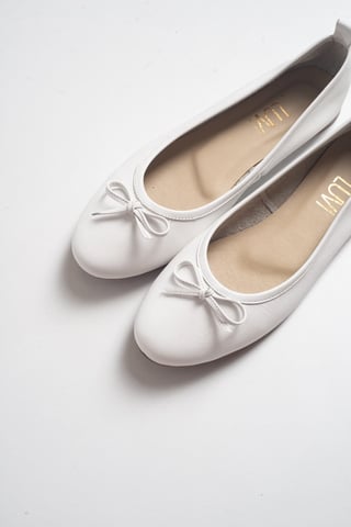 Florence Leather Ballerina Flats