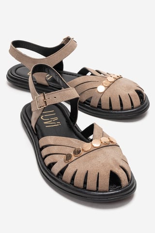 Chiela Leather Ankle Strap Sandal