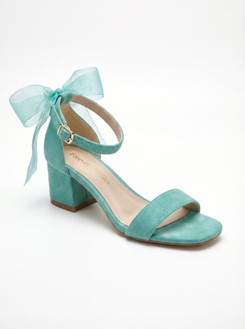 Rochelle Ivory Bridal Sandals with Ribbon