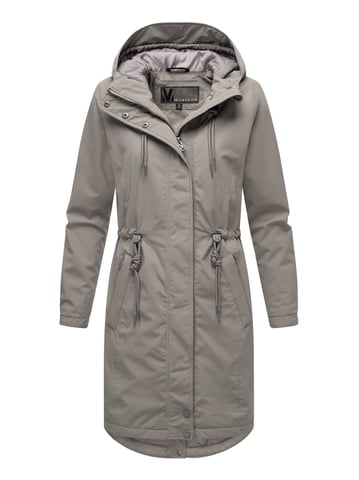 Marikoo long women's mid-season jacket with teddy lining – Megumii