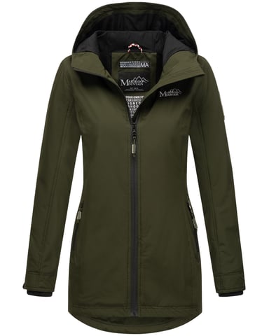 Marikoo women’s transitional jacket Honigbeere with hood