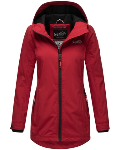 Marikoo women’s transitional jacket Honigbeere with hood