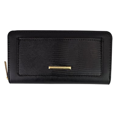 Dames Nepleren Portemonnee Grote Geweven Tas met Metalen Detail Organiser