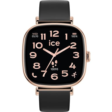Ice Watch Ice Smart Sq 2.0 - Rose-gold - Black Dames Horloge Zwart 025890