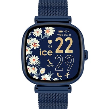 Ice Watch Ice Smart Sq 2.0 - Blue - Milanese Dames Horloge Blauw 025891