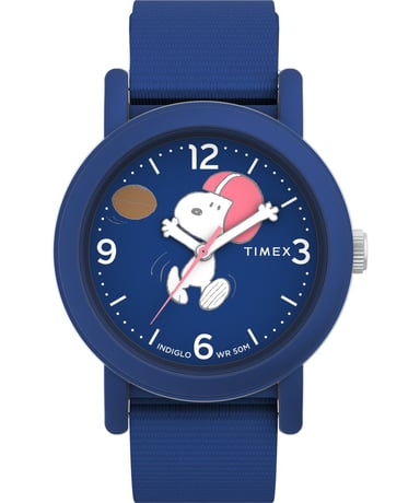 Timex Peanuts Originals Camper Unisex Horloge Blauw TW2W48500