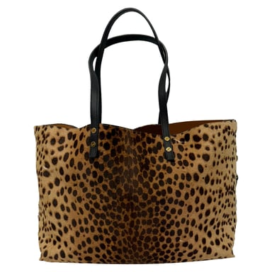 Chloé draagtas met luipaardprint in bruin ponyhaar
