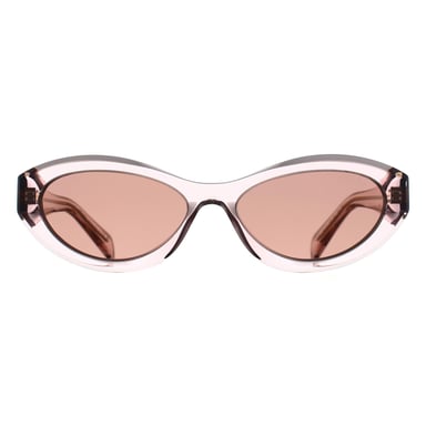 Prada PR26ZS 19Q10D transparante perzik lichtbruine zonnebril
