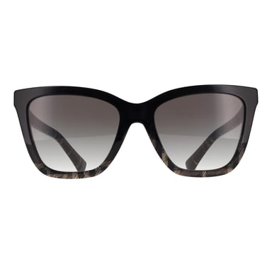 Burberry BE4470 420011 grijze geruite zonnebril met grijs kleurverloop