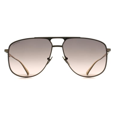 Gucci GG0336S 001 goud bruin gradiënt zonnebril