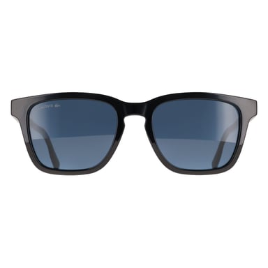 Lacoste L987S 001 zwart effen blauwe zonnebril