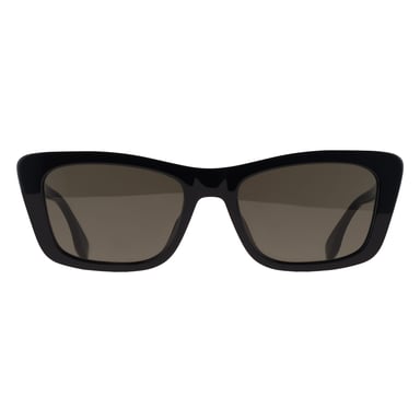 Fendi FE40185I Belettering 01N glanzend zwart groene zonnebril