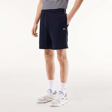 Lacoste Mens Paris Interlock Regular Shorts (Blue/White)