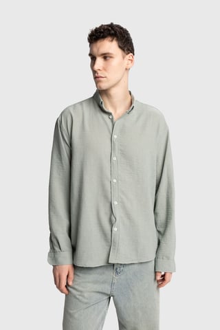 Oversized Button-Up Long Sleeve Shirt